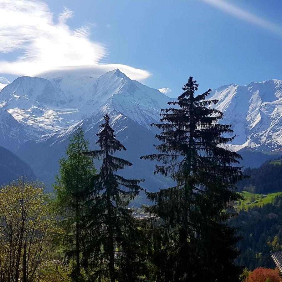 Appartement Saint Gervais Les Bains Vue Imprenable Mont Blanc エクステリア 写真