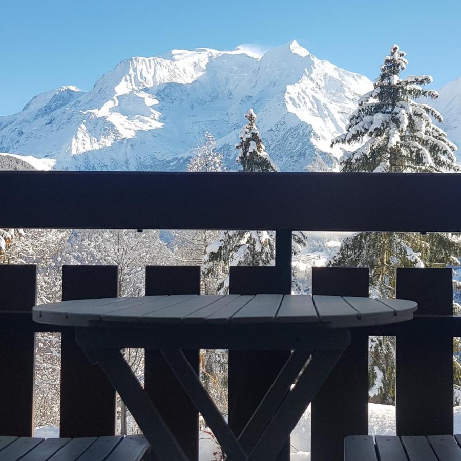 Appartement Saint Gervais Les Bains Vue Imprenable Mont Blanc エクステリア 写真
